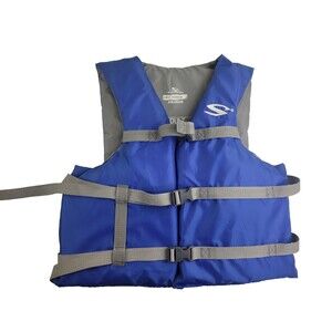 Stearns Adult Oversize USCG Approved (Type III PFD) Life Jacket Blue/Grey